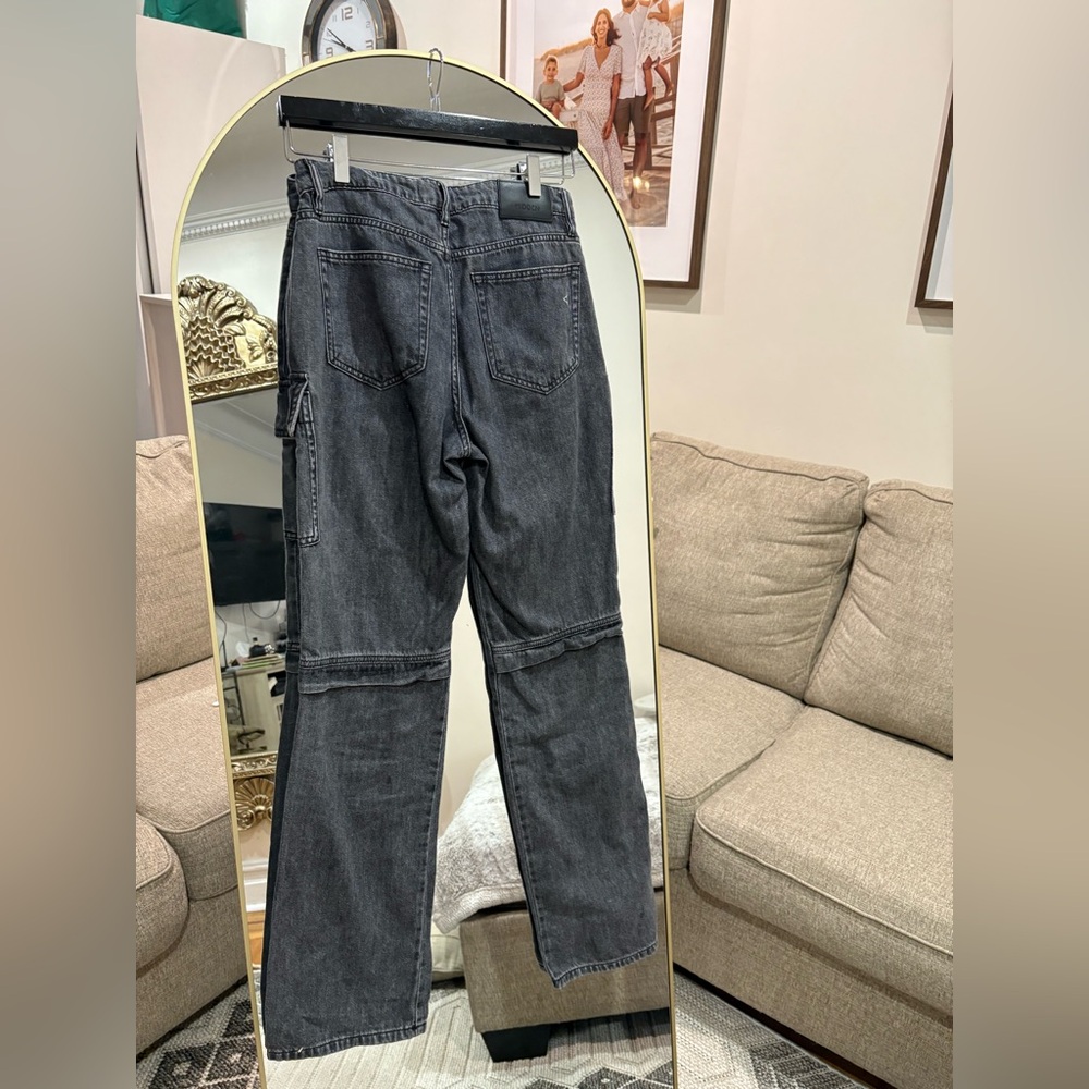 100% cotton HIDDEN Los Angeles Gray Cargo Pants denim jeans - Picture 5 of 7